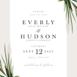 "Botanical Frame" - Save the Dates in Fog by Kate Ahn - Detail