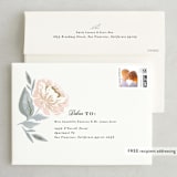"Peony Floral Frame" - Save the Dates in Cornflower by Alethea and Ruth - FREE Recipient Addressing