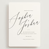 "Crescendo" - Save the Dates in Snow by Griffinbell Paper Co. - Front