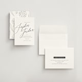"Crescendo" - Save the Dates in Snow by Griffinbell Paper Co. - Assembled