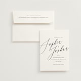 "Crescendo" - Save the Dates in Snow by Griffinbell Paper Co. - Save the Date with Envelope