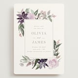 "Garden Stroll" - Save the Dates in Lilac by Creo Study - Front