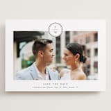 "Circle monogram" - Save the Dates in Cotton by Stacey Meacham - Front