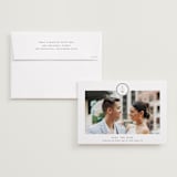 "Circle monogram" - Save the Dates in Cotton by Stacey Meacham - Save the Date with Envelope