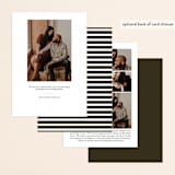 "At Dusk" - Save the Dates in Bark by Rebecca Bowen - Back of Card Options