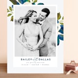 "Our Something Blue" - Save the Dates in Ocean by AK Graphics - Front