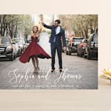 "Love in the Air" - Save the Dates in Cloud by Orasie - Front