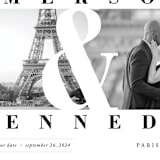 "Timeless" - Save the Dates in Diamond by Playground Prints - Detail