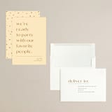 "Ready to Party" - Save the Dates in Buttercup by Olivia Goree - Assembled