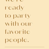 "Ready to Party" - Save the Dates in Buttercup by Olivia Goree - Detail