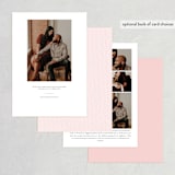 "Always" - Save the Dates in Blush by Susan Brown - Back of Card Options
