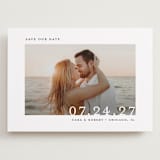 "Minimal Message" - Save the Dates in Cloud by Lindsay Megahed - Front