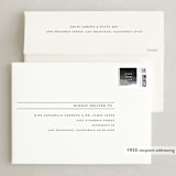 "Torn Edges" - Save the Dates in Midnight by Laura Hamm - FREE Recipient Addressing