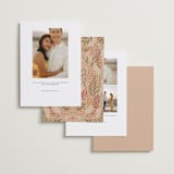 "Floral Folklore" - Save the Dates in Dawn by Lauren Jinhee - Back of Card Options