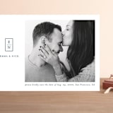 "Simply Monogrammed" - Save the Dates in Navy by Ana Sharpe - Front