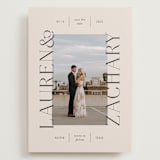 "Name Frame" - Save the Dates in Bone by Sandra Picco Design - Front