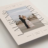 "Name Frame" - Save the Dates in Bone by Sandra Picco Design - Detail
