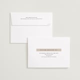 "Name Frame" - Save the Dates in Bone by Sandra Picco Design - FREE Recipient Addressing