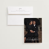 "And here we are" - Save the Dates in Marble by Lea Delaveris - Save the Date with Envelope