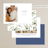 "Nature Love" - Save the Dates in Navy by Susan Moyal - Back of Card Options