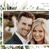 "Nature Love" - Save the Dates in Navy by Susan Moyal - Detail