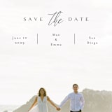 "the announcement" - Save the Dates in Onyx by Kasia Labocki - Detail