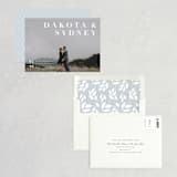 "Minimalism" - Save the Dates in Ivory by Shannon Chen of Four Wet Feet Studio - Assembled