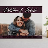 "Plum Paint" - Save the Dates in Plum by Kelly Nasuta - Front