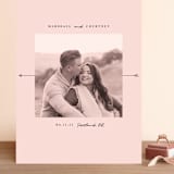 "Monochromatic" - Save the Dates in Blush by Emily Sabol Goss - Front