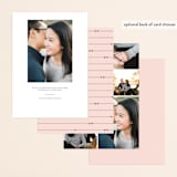 "Monochromatic" - Save the Dates in Blush by Emily Sabol Goss - Back of Card Options