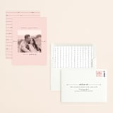 "Monochromatic" - Save the Dates in Blush by Emily Sabol Goss - Assembled