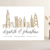 "Chicago Skyline" - Save the Dates in Gold Coast by Abby Munn - Front