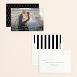 "Contemporary Script" - Save the Dates in Silk by Shannon Chen of Four Wet Feet Studio - Assembled