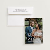 "L'amour" - Save the Dates in Pearl by Brooke Chandler - Save the Date with Envelope