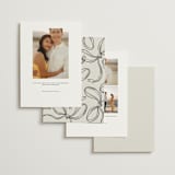 "Heart Shaped Locket" - Save the Dates in Ink Wash by Ani Somi - Back of Card Options