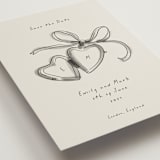 "Heart Shaped Locket" - Save the Dates in Ink Wash by Ani Somi - Detail