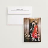 "Love Song" - Save the Dates in Snow by Pixel and Hank - Save the Date with Envelope