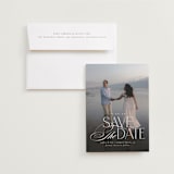 "Novella" - Save the Dates in Pearl by Brooke Chandler - Save the Date with Envelope