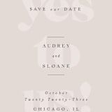 "Bold Beauty" - Save the Dates in Fog by Nazia Hyder - Detail