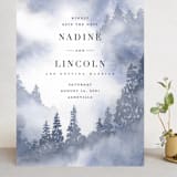 "Misty trees" - Save the Dates in Celestial by Stacey Meacham - Front