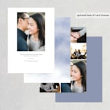 "Misty trees" - Save the Dates in Celestial by Stacey Meacham - Back of Card Options