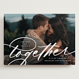 "Bring us together" - Save the Dates in Pearl by Jessica Corliss - Front