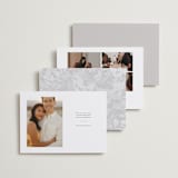 "Bring us together" - Save the Dates in Pearl by Jessica Corliss - Back of Card Options