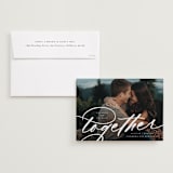 "Bring us together" - Save the Dates in Pearl by Jessica Corliss - Save the Date with Envelope