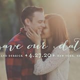 "Meet in the Middle" - Save the Dates in Sky by Lauren Chism - Detail