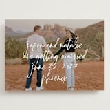 "Oh By the Way" - Save the Dates in Marshmallow by Keen Peachy - Front