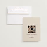 "Center Cut" - Save the Dates in Burgundy by Ani Somi - Save the Date with Envelope