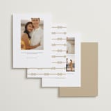 "Modern minimalism" - Save the Dates in Driftwood by Alexandra Cohn - Back of Card Options