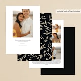 "Ivory Ring" - Save the Dates in Midnight by Susan Moyal - Back of Card Options