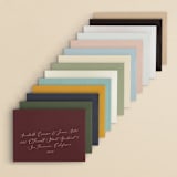 "Ivory Ring" - Save the Dates in Midnight by Susan Moyal - Colored Envelopes Available